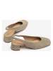 Unisa Leren slingpumps beige