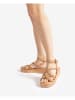 Unisa Leder-Keilsandaletten in Beige