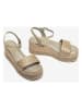Unisa Sleehaksandalen beige