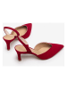 Unisa Leren pumps rood