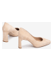 Unisa Leder-Pumps in Creme