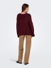 JDY Sweter "Dydinea" w kolorze bordowym