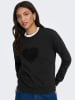 JDY Sweatshirt "Paris" zwart