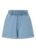 Pieces Szorty "Flora" w kolorze błękitnym