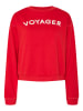 Pieces Sweatshirt "Foya" in Rot