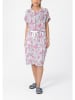 Timezone Kleid in Weiß/ Pink