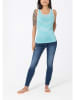 Timezone Top w kolorze biało-turkusowym