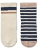 Wheat 2er-Set: Socken in Creme/ Dunkelblau
