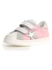 Naturino Leder-Sneakers "Pinn" in Weiß/ Rosa