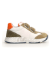 Naturino Leder-Sneakers "Jesko 2" in Weiß/ Khaki