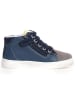 Naturino Leder-Sneakers "Pinn" in Dunkelblau/ Grau