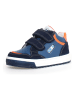 Naturino Leder-Sneakers "Ariton" in Dunkelblau/ Orange