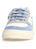 Naturino Leder-Sneakers "Hess" in Weiß/ Hellblau