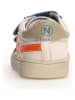 Naturino Leder-Sneakers "Singery" in Beige/ Hellblau/ Orange