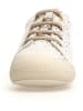 Naturino Leren loopleerschoenen "Cocoon" wit/goudkleurig