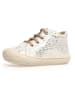 Naturino Leder-Lauflernschuhe "Cocoon" in Weiß/ Gold