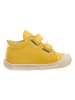 Naturino Skórzane buty "Cocoon" w kolorze żółtym do nauki chodzenia