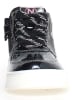 Naturino Leder-Sneakers "Hess" in Schwarz/ Rosa/ Silber