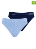 Nur Die 2er-Set: Slips in Hellblau/ Dunkelblau