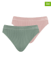 Nur Die 2er-Set: Slips in Grün/ Rosa