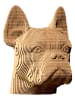Cartonic Puzzle 3D "Bulldog" w kolorze jasnobrązowym
