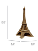 Cartonic Puzzle 3D "Eiffel Tower" w kolorze jasnobrązowym