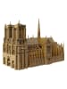 Cartonic Puzzle 3D "Notre-Dame de Paris" w kolorze jasnobrązowym