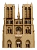 Cartonic 3D-Puzzle ''Notre-Dame de Paris'' in Hellbraun