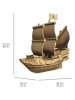 Cartonic 3D-puzzel ''Pirate Ship'' lichtbruin