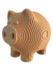 Cartonic Puzzle 3D "Piggy Money Bank" w kolorze jasnobrązowym