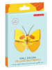 Studio ROOF 3D-wanddecoratie ''Butterfly'' geel - (B)14 x (H)14 x (D)5 cm
