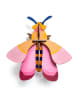 Studio ROOF 3D-Wanddekoration ''Bee'' in Rosa/ Gelb - (B)15 x (H)16 x (T)13 cm
