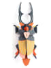 Studio ROOF Dekoracja ścienna 3D "Stag Beetle" ze wzorem - 14 x 37 x 8 cm