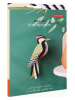 Studio ROOF 3D-Wanddekoration ''Woodpecher'' in Bunt - (B)20,5 x (H)8 x (T)5,5 cm