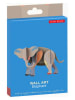 Studio ROOF Dekoracja ścienna 3D "Elephant" w kolorze szarym - 14,5 x 8 x 5 cm