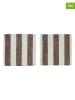OYOY 2er-Set: Servietten in Hellbraun/ Creme - (L)45 x (B)45 cm