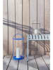 OYOY Laterne "Maki" in Blau - (H)48 x Ø 25 cm