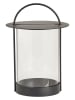 OYOY living design Windlicht "Maki" in Schwarz - (H)29 x Ø 20,5 cm