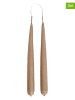 OYOY living design 2er-Set: Kerzen "Fukai" in Hellbraun