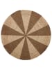 OYOY living design Teppich in Beige/ Braun - Ø 120 cm