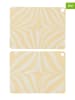 OYOY living design 2-delige set: placemats "Zebura" geel - (B)45 x (H)34 cm