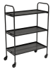 OYOY living design Trolley "Maki" zwart - (B)52 x (H)70 x (D)37,5 cm