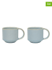OYOY living design Filiżanki (2 szt.) w kolorze błękitnym - 11 x 8 x 7,5 cm