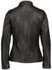 7eleven Leren jas "Flaviana" zwart