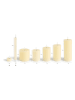 Lifa Living 9er-Set: LED-Kerzen in Creme
