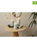 Lifa Living 3er-Set: LED-Kerzen in Hellgrau