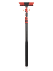 Lifa Living Teleskop-Wasserbürste in Schwarz/ Rot - (H)460 cm
