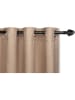 Lifa Living Ringgordijn "Luxe" taupe