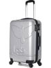 Les P´tites Bombes Hardcase-Trolley "Norine-A" in Silber - (B)36 x (H)60 x (T)26 cm
