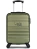 Les P´tites Bombes 2-delige set: hardcase-trolley en beautycase "Aurelia" kaki